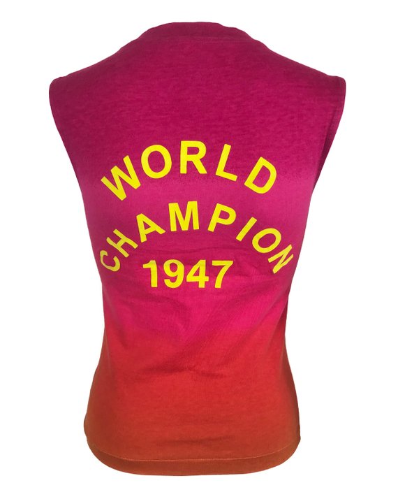 Fruit Vintage Jadore Dior Logo Monogram Ombre Pink Tank Top