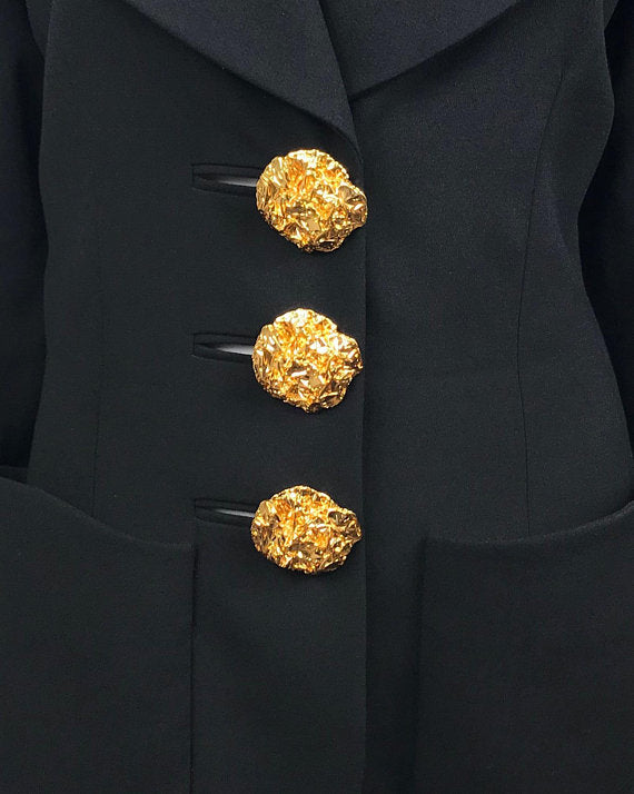 Fruit Vintage Yves Saint Laurent YSL Black Jacket Blazer