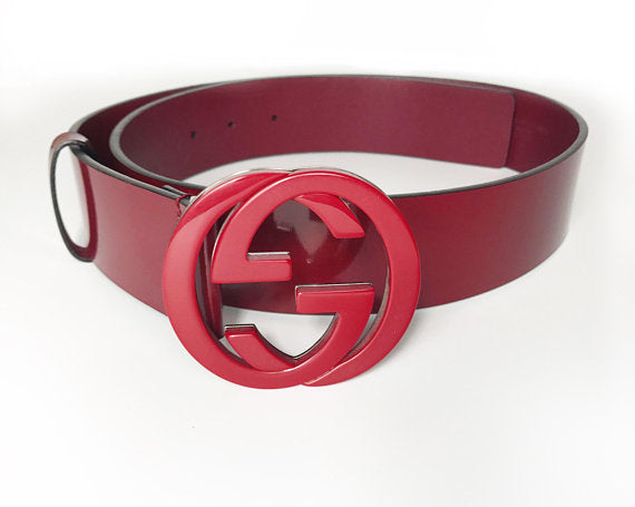 Gucci 1990s Red Logo Patent Leather Belt – FRUIT Vintage