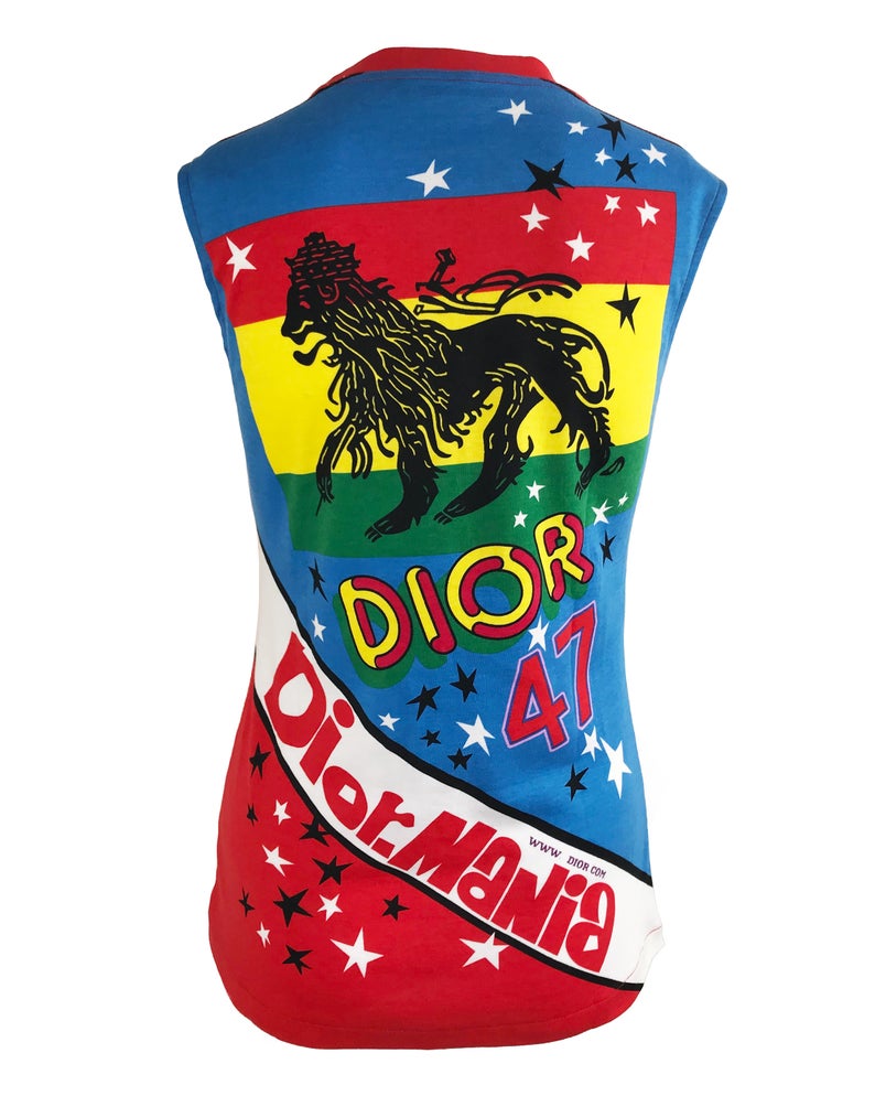 Christian Dior Rasta Mania Logo Tank Top