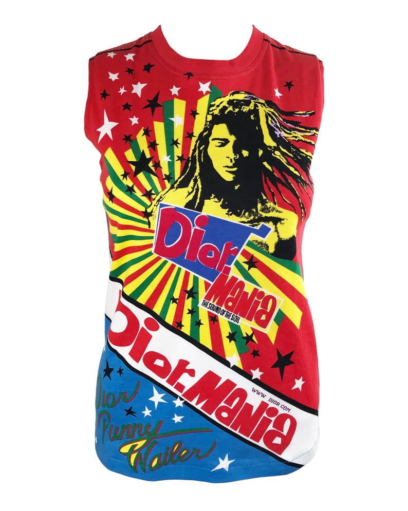 Christian Dior Rasta Mania Logo Tank Top