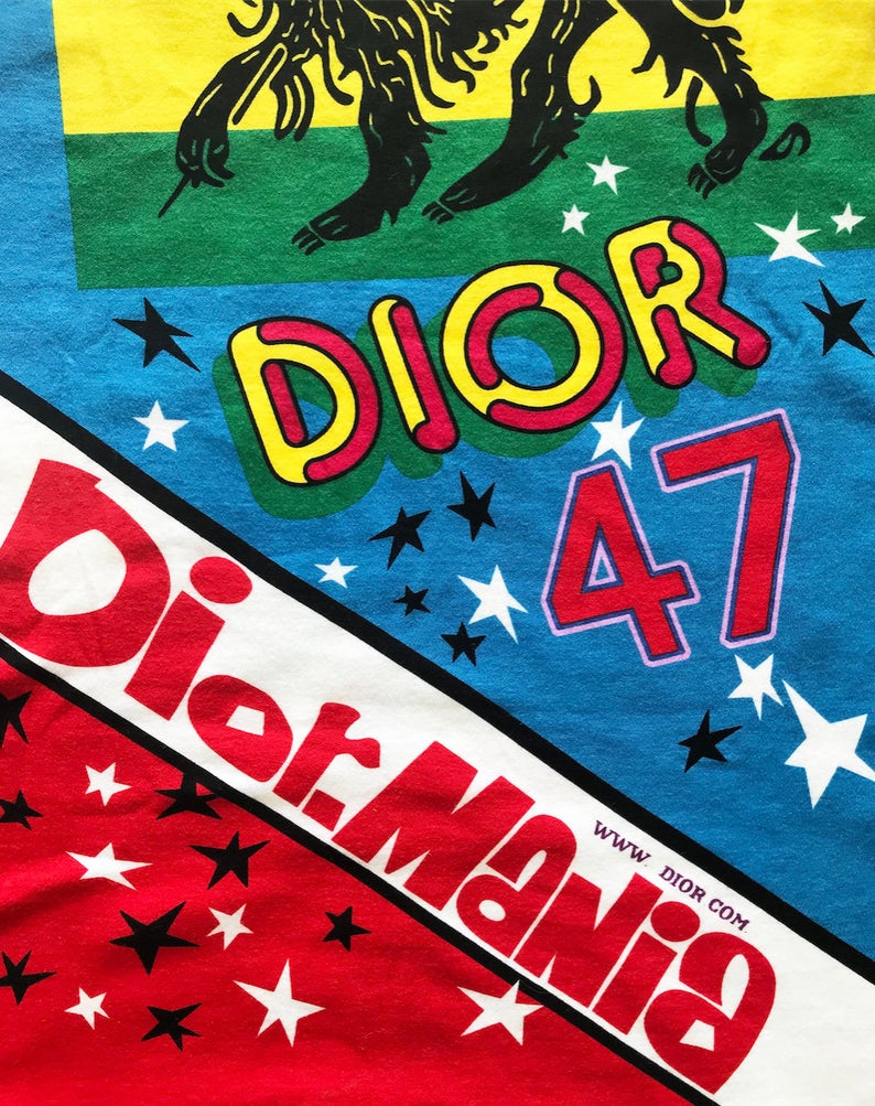 Christian Dior Rasta Mania Logo Tank Top