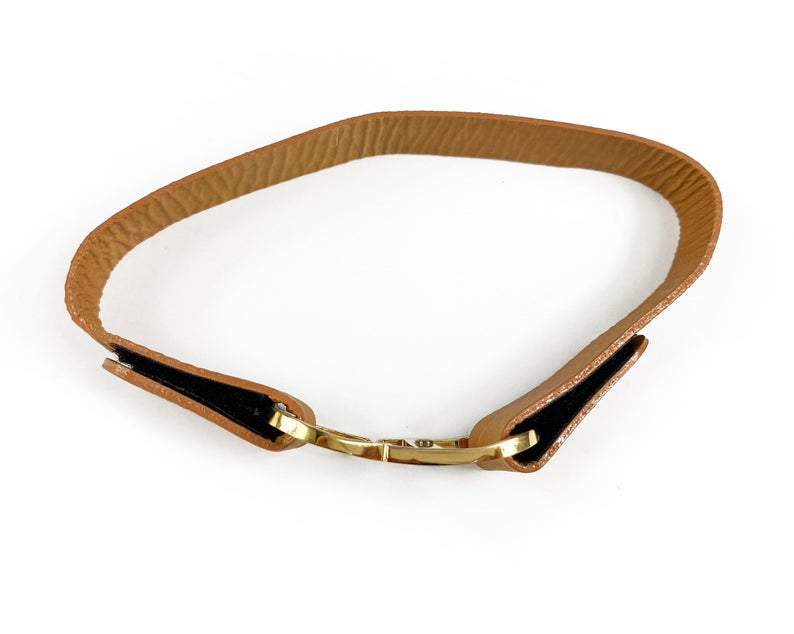Fruit Vintage Christian Dior rare CD logo leather choker designed by John Galliano, dating to the iconic Fall/Winter 2000 collection.