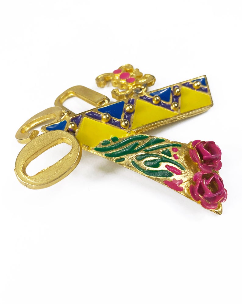 Fruit Vintage Giannia Versace Vogue earrings. Incredibly rare and collectible from the Gianni Versace 1991 'Vogue' runway collection. These are a lifetime Gianni Versace style that were worn on the runway in 91, they are a piece of Versace history!