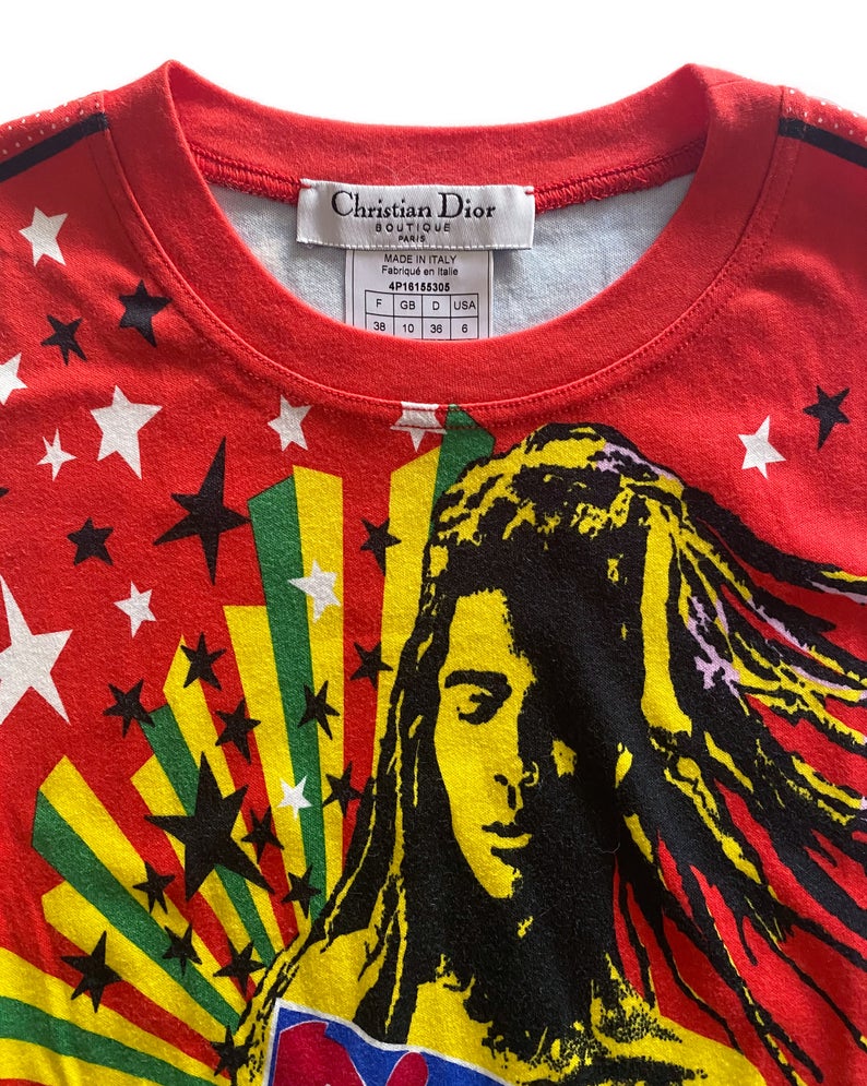 Christian Dior Rasta Mania Logo Tank Top