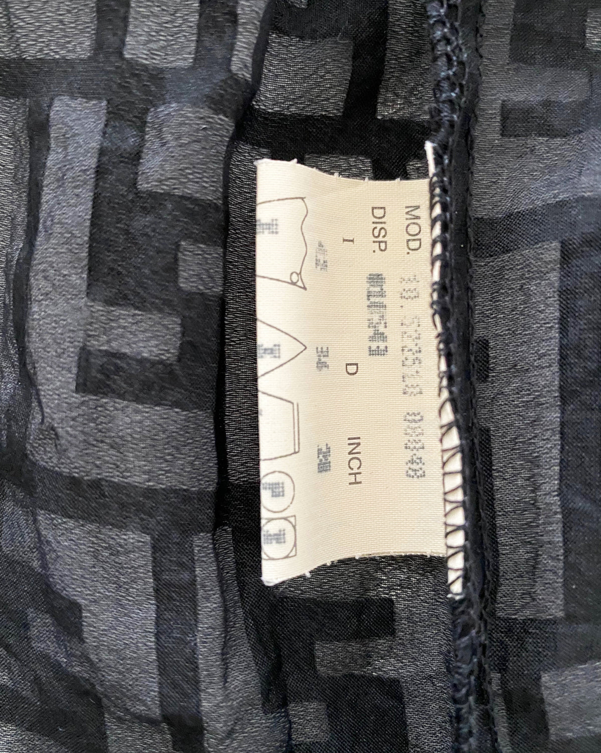 FRUIT vintage Fendi Zucca print button up shirt dating to the early 90s. This cute sheer variation of the classic Fendi Zucca print features a classic button up cut, and Fendi logo button closure.