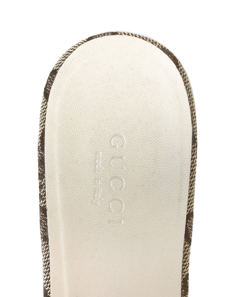 FRUIT Vintage Gucci 1990s Monogram Logo Print Slides shoes