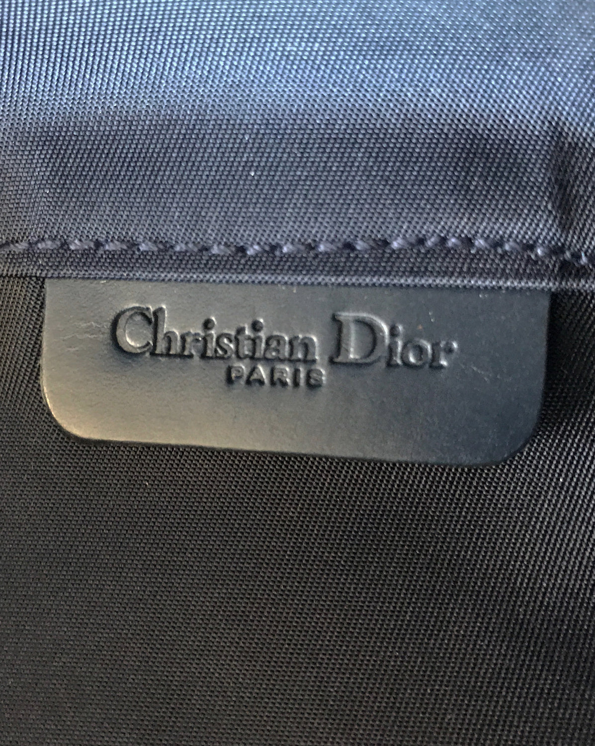 FRUIT Vintage Christian Dior Logo Monogram Denim Saddle Accessory Pouch