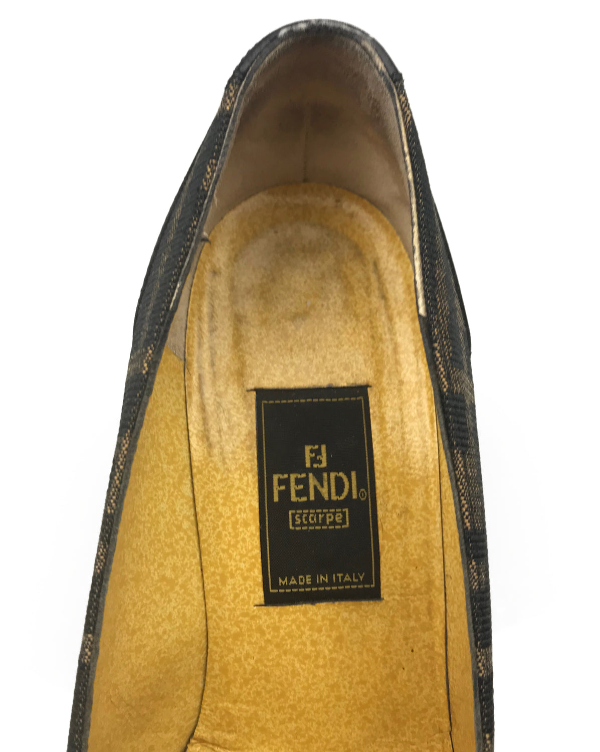 Fruit Vintage Fendi Zucca Print High Heel Pump Shoes