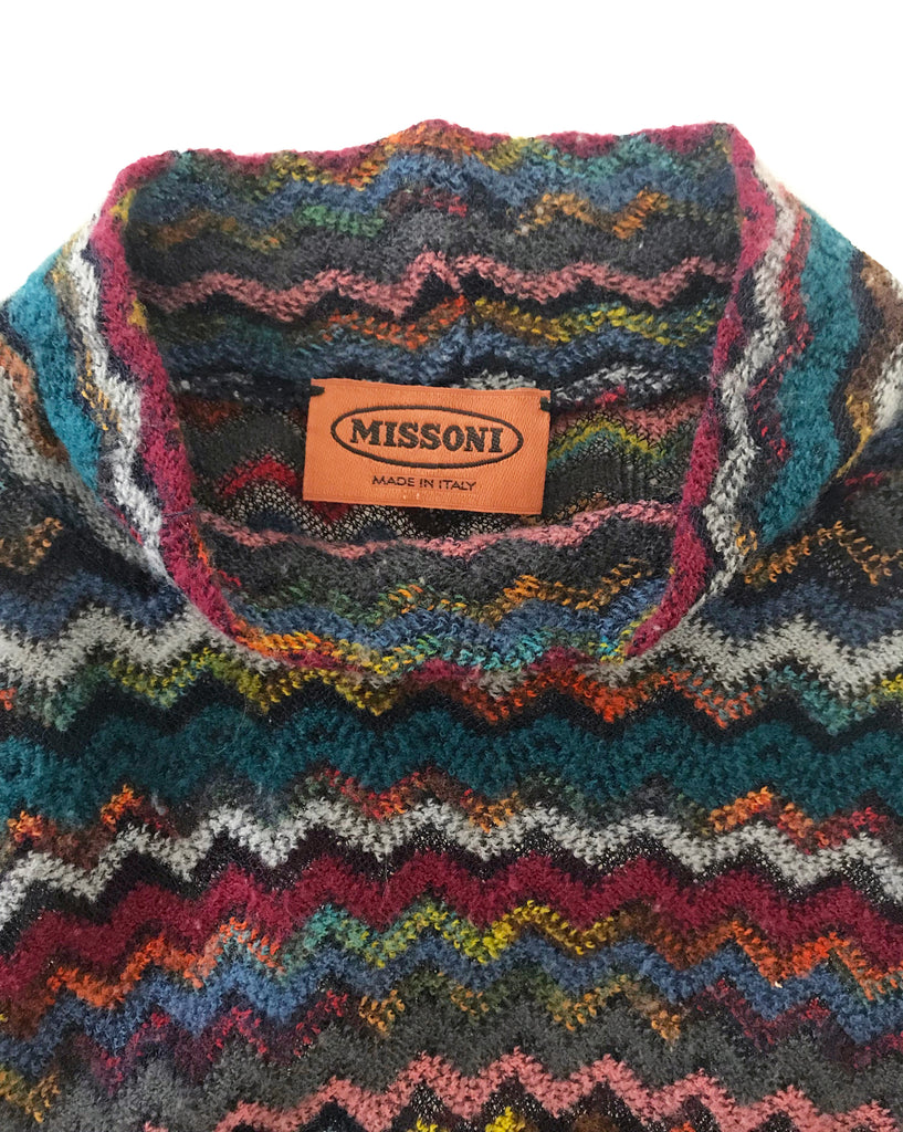 Missoni Zigzag Knit Short Sleeve Knit