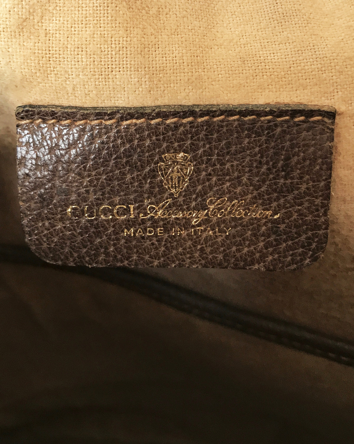 FRUIT Vintage Gucci 1970s Bucket Bag Logo Monogram