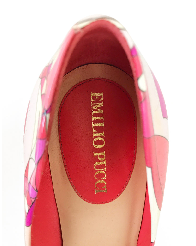 FRUIT Vintage Emilio Pucci Pink Print High Heels shoes