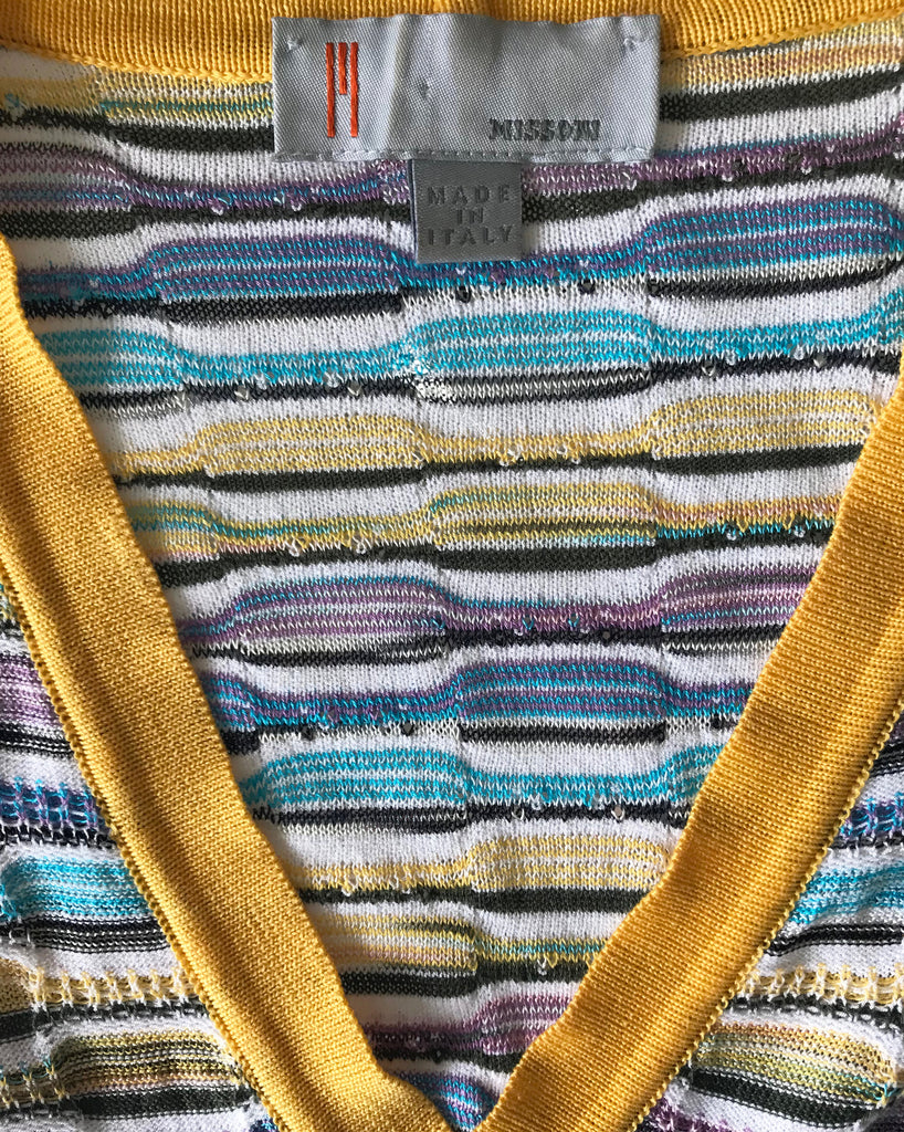 Fruit Vintage Missoni Striped Knit Cardigan