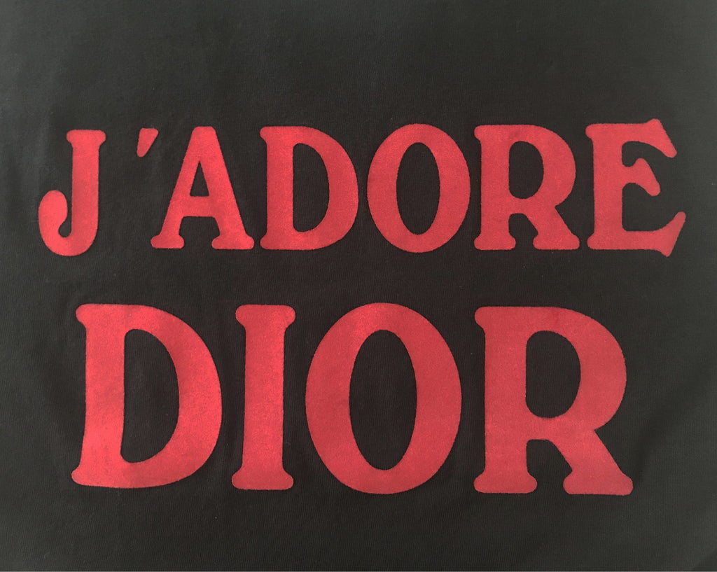 Fruit Vintage Christian Dior Red Black J'adore Dior Logo Tank Top by John Galliano 