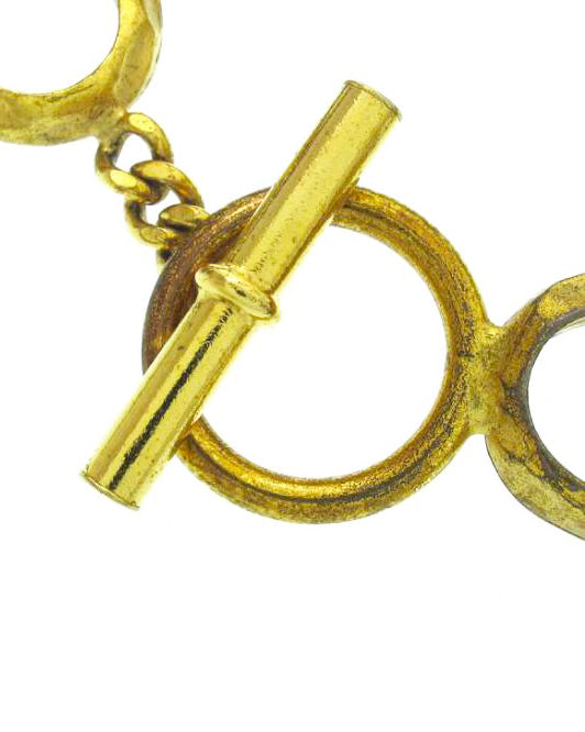 Chanel Rare 1993 Gold Logo Charm Bracelet by Victoire de Castellane