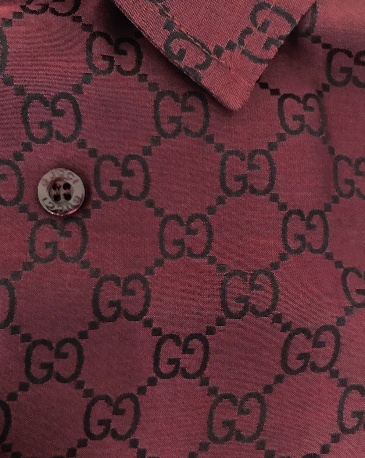 Gucci FW97 by Tom Ford Black Monogram Silk Shirt - Ākaibu Store