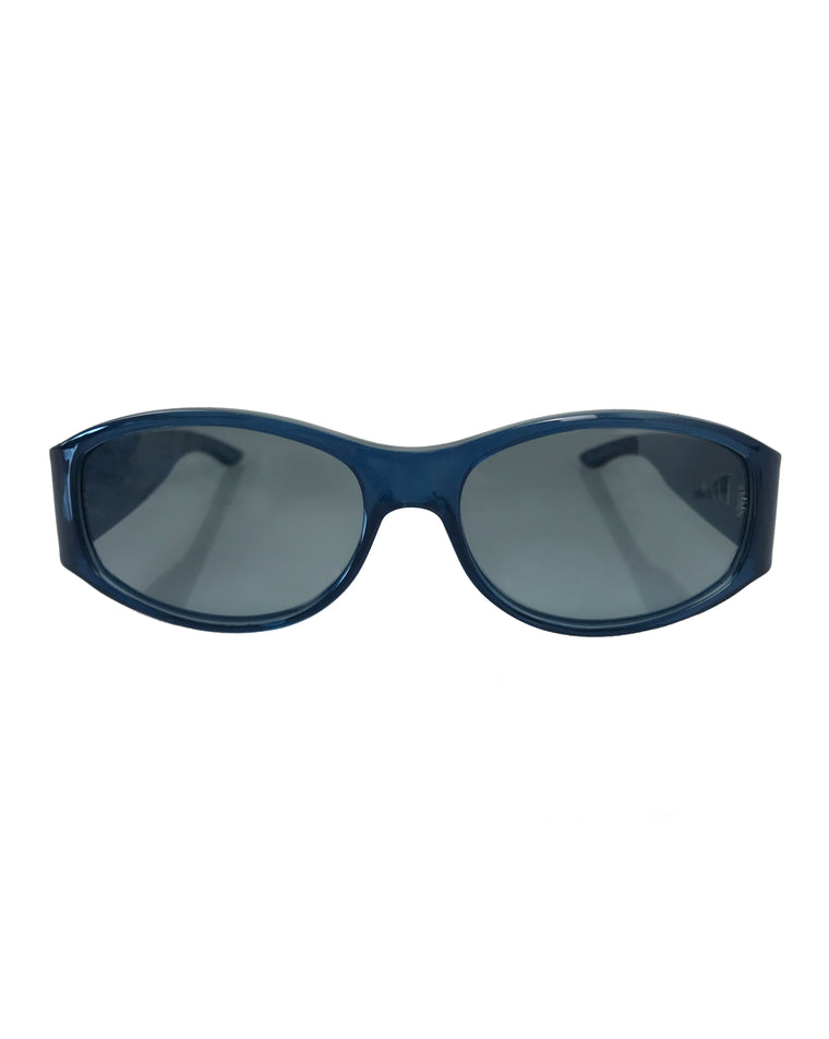 Christian Dior 1990s Blue Translucent Sunglasses