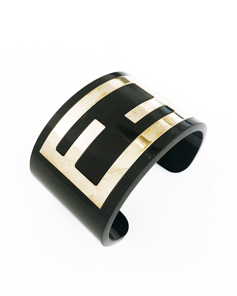 Fendi Zucca Logo Cuff Bracelet