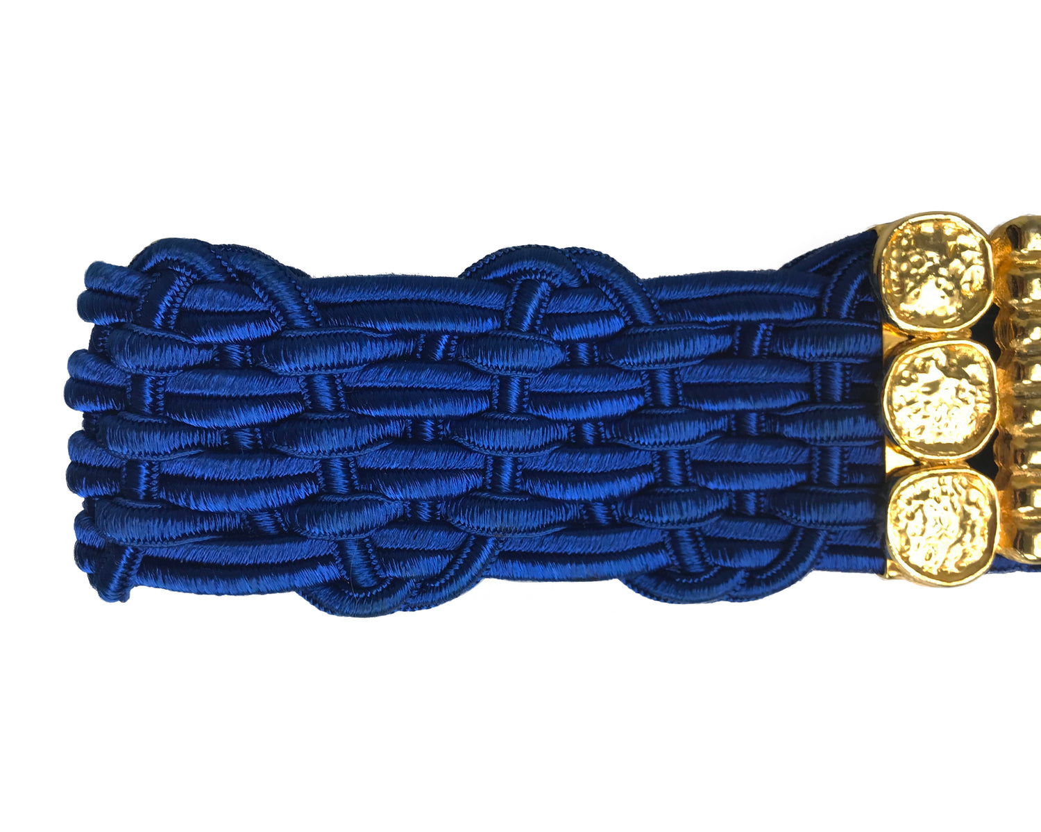 Yves Saint Laurent Blue Elastic Belt Belt