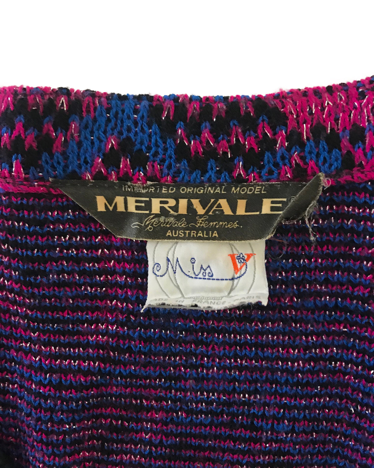 Merrivale 1980s Paisley Sweater