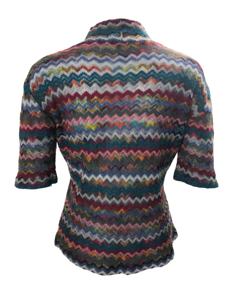 Missoni Zigzag Knit Short Sleeve Knit