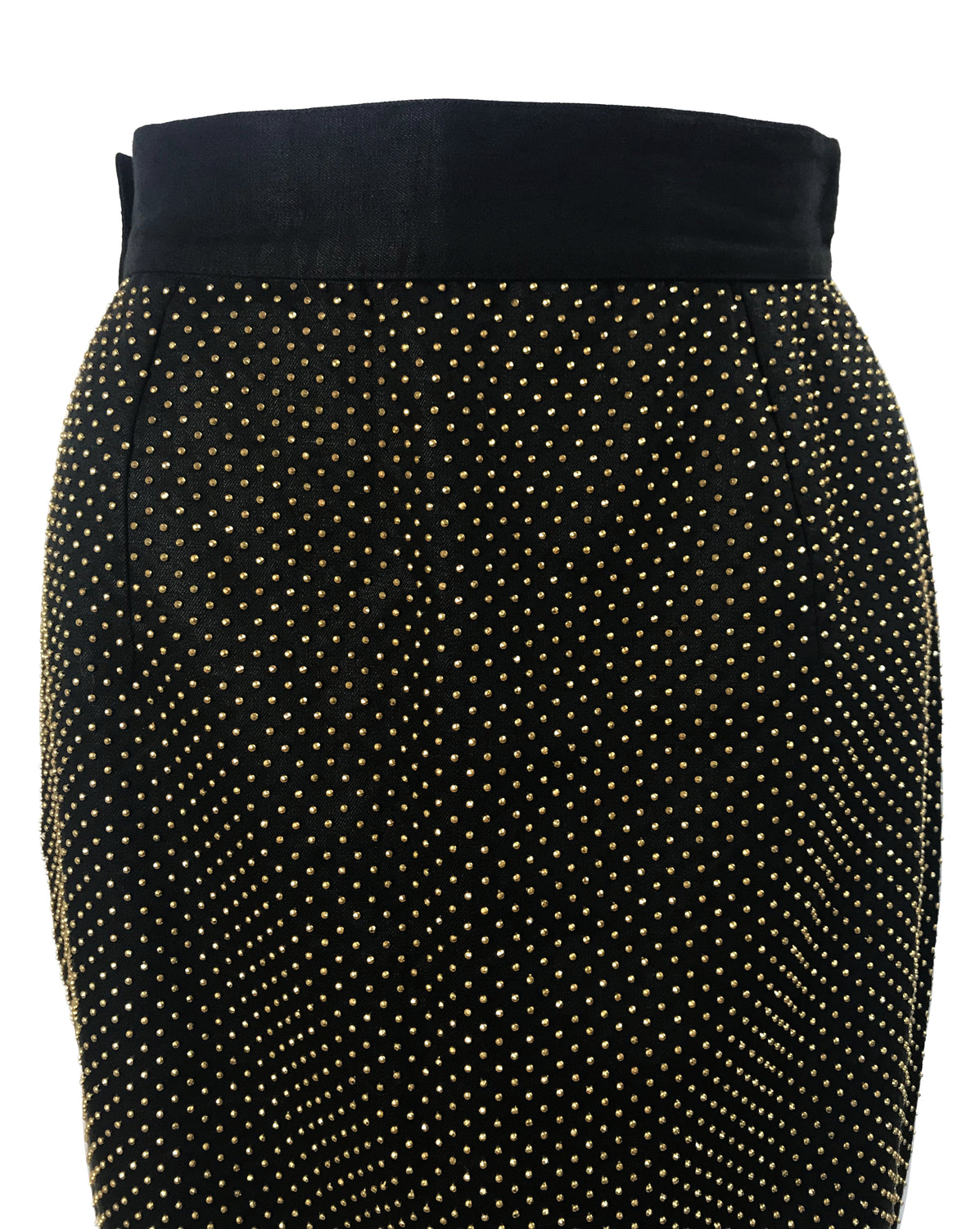 Versace Black Key Stud Skirt