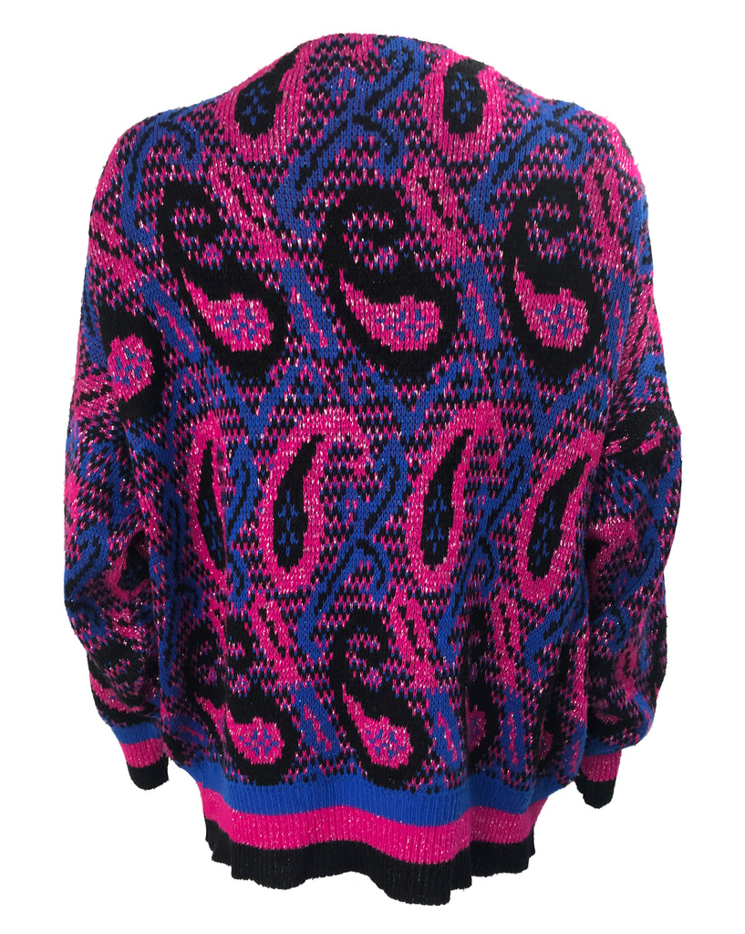 Merrivale 1980s Paisley Sweater