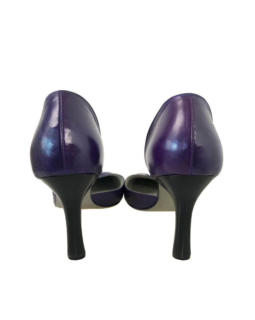 1987 SHOP Vintage Purple Rudolphe Menudier Dollar Sign Heels shoes