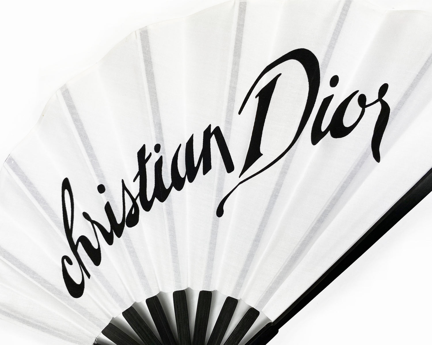 FRUIT vintage Christian Dior rare logo printed hand fan VIP gift. Perfect for use as a home decor piece or to use at a special event. As seen on Lil Kim!