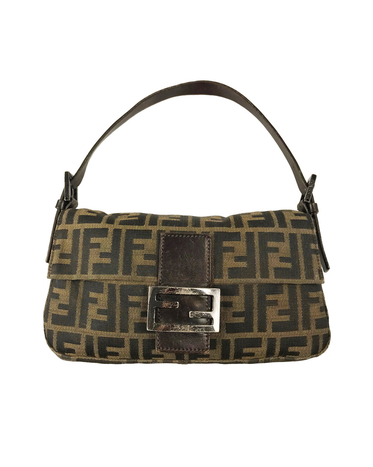 Fendi Baguette Zucca Print Handbag