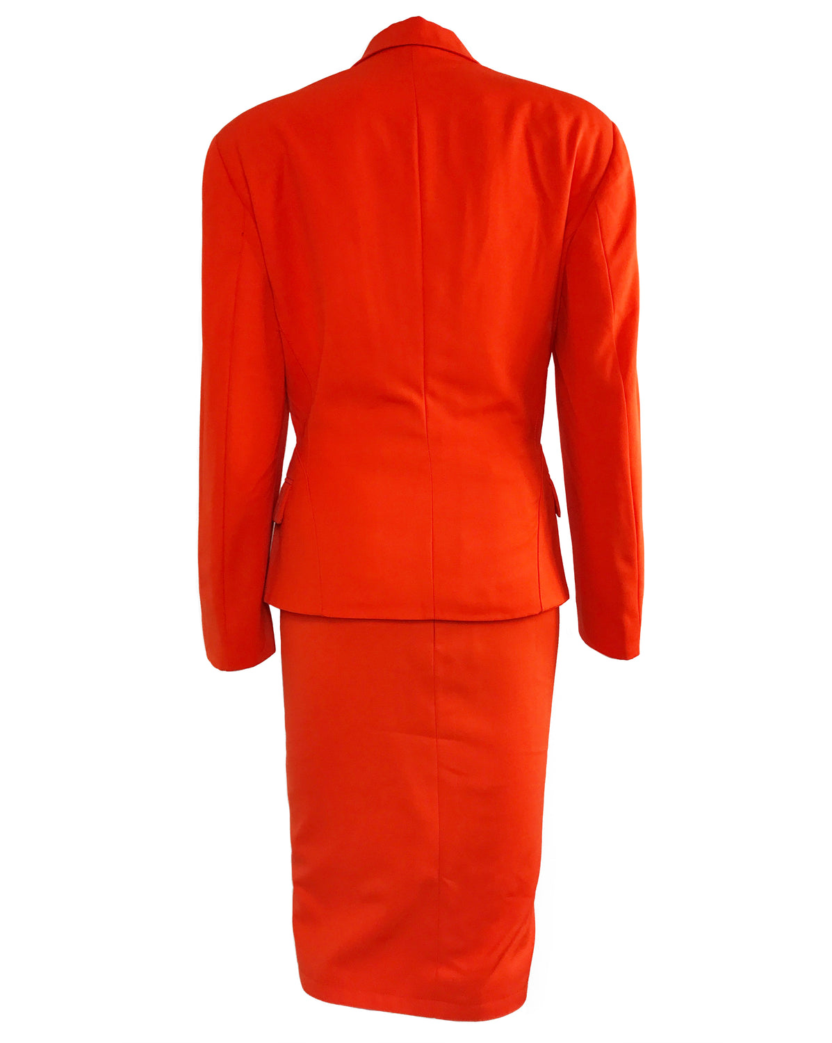 FRUIT Vintage Escada Orange two Piece Suit 1980s Margaretha Ley