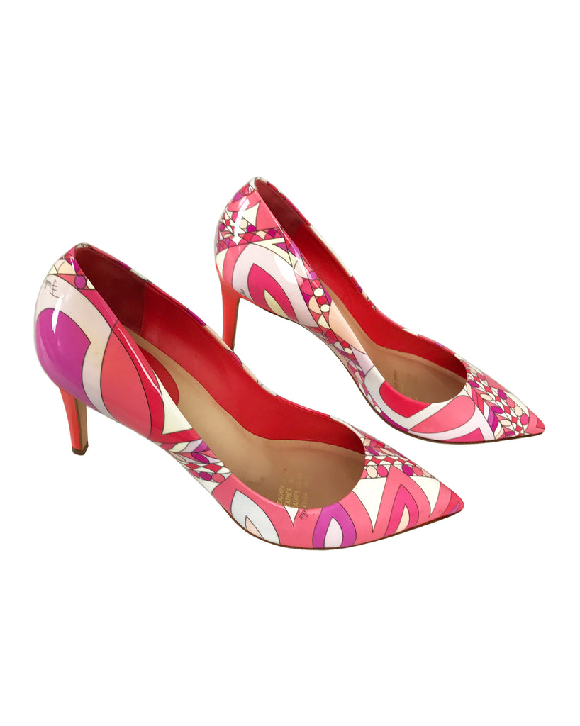 FRUIT Vintage Emilio Pucci Pink Print High Heels shoes