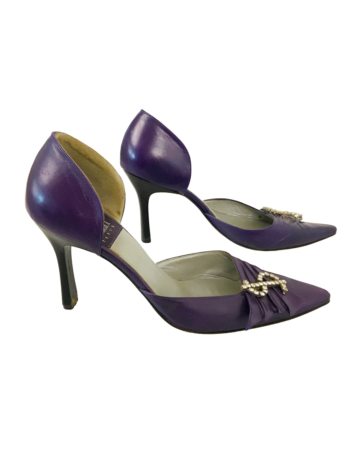 1987 SHOP Vintage Purple Rudolphe Menudier Dollar Sign Heels shoes