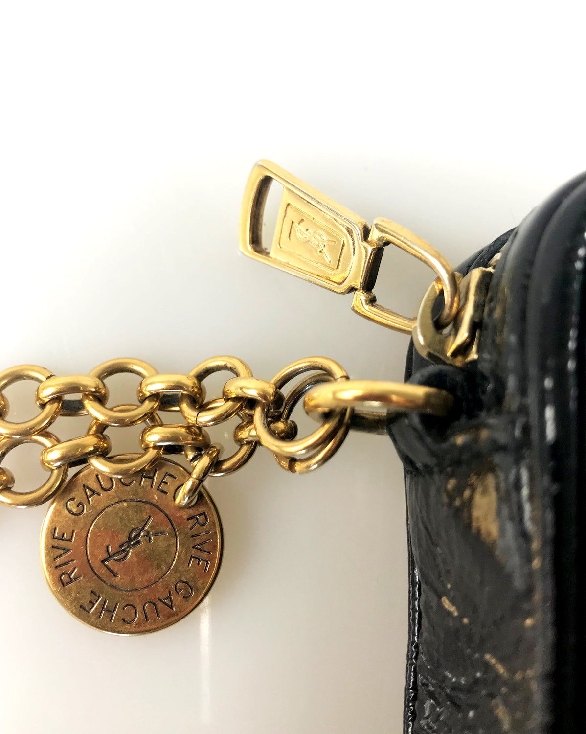 Yves Saint Laurent Patent Leather Wristlet