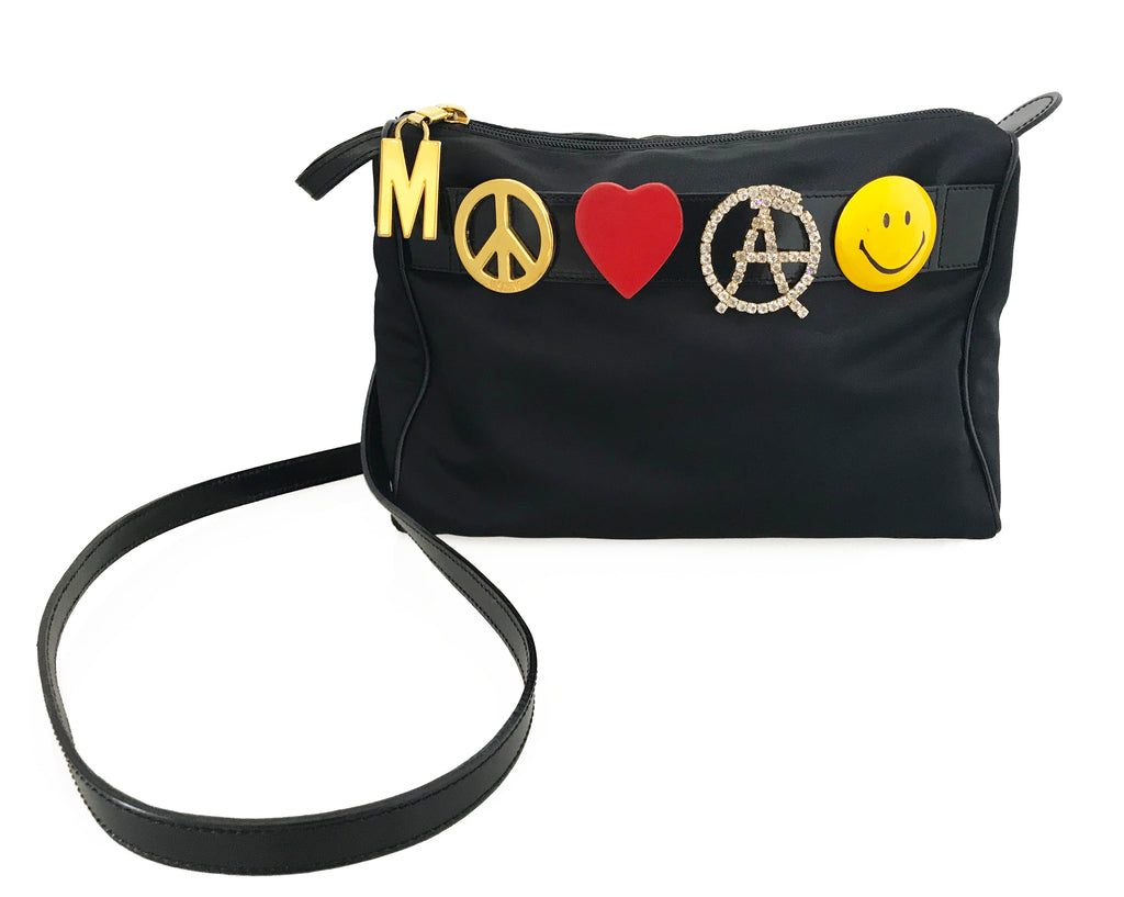Moschino Rare Peace Love and Anarchy Cross Body bag