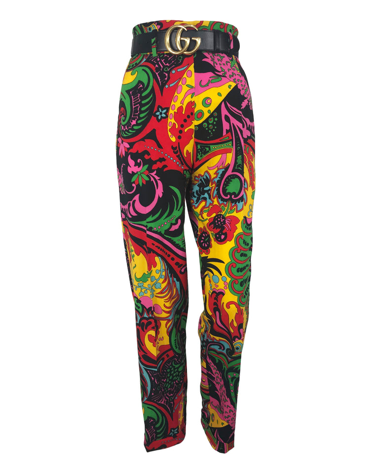 Moschino Rare 1990s Psychedelic Print Pants