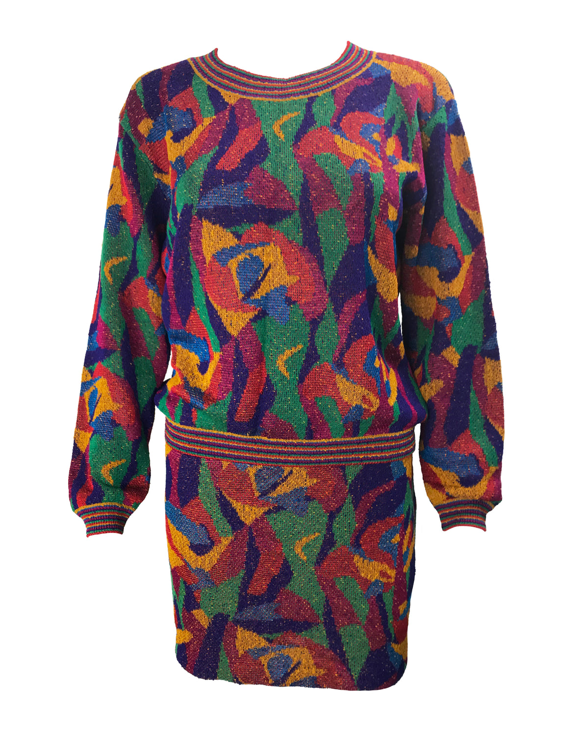 Missoni 1980s Knit Top and Skirt Set