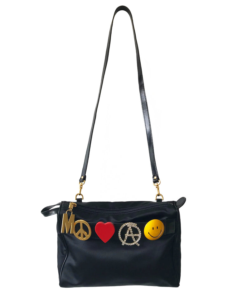 Moschino Rare Peace Love and Anarchy Cross Body bag