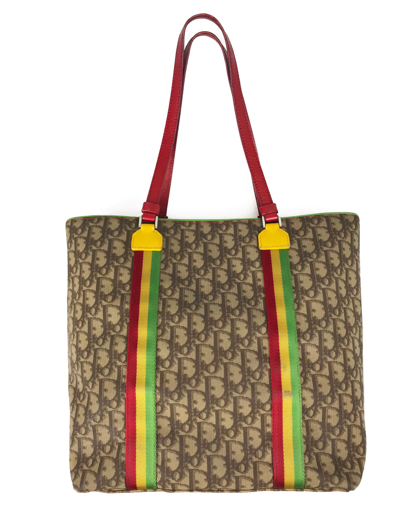 Christian Dior Rasta Monogram Print Tote Bag