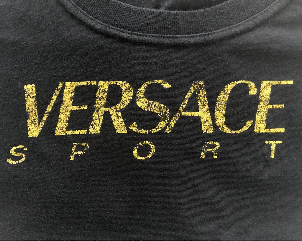 FRUIT Vintage Versace Sport super cropped 1990s crop top tshirt.