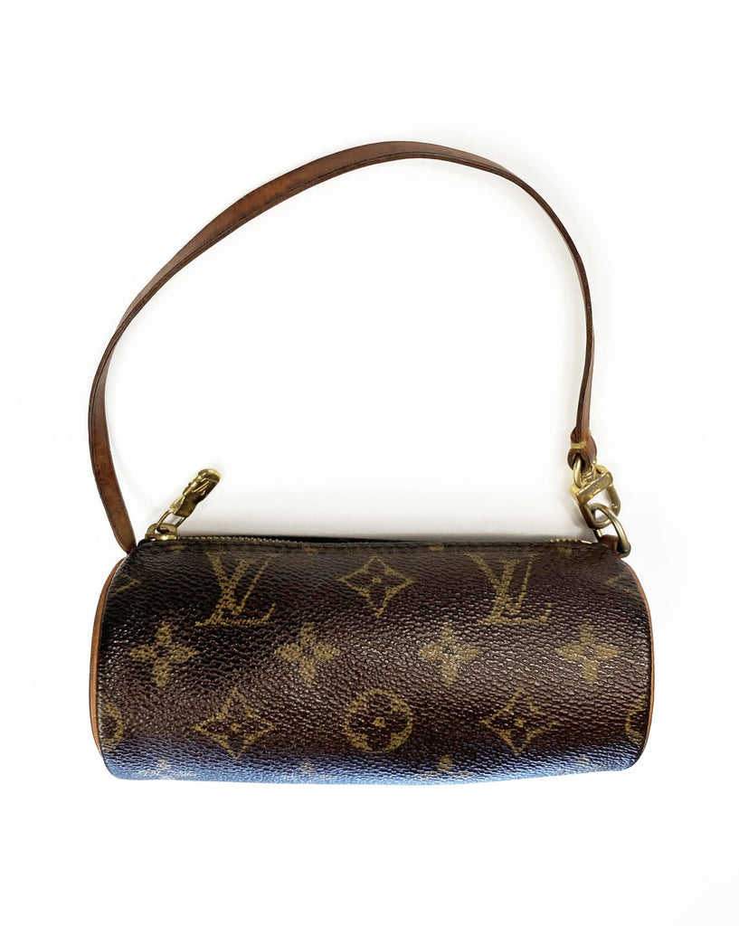 Fruit Vintage Louis Vuitton monogram mini Papillion Handbag. This incredible little gem dates to the 1990s and came as a mini bag/purse attachment inside the 90s large Papillion handbags.