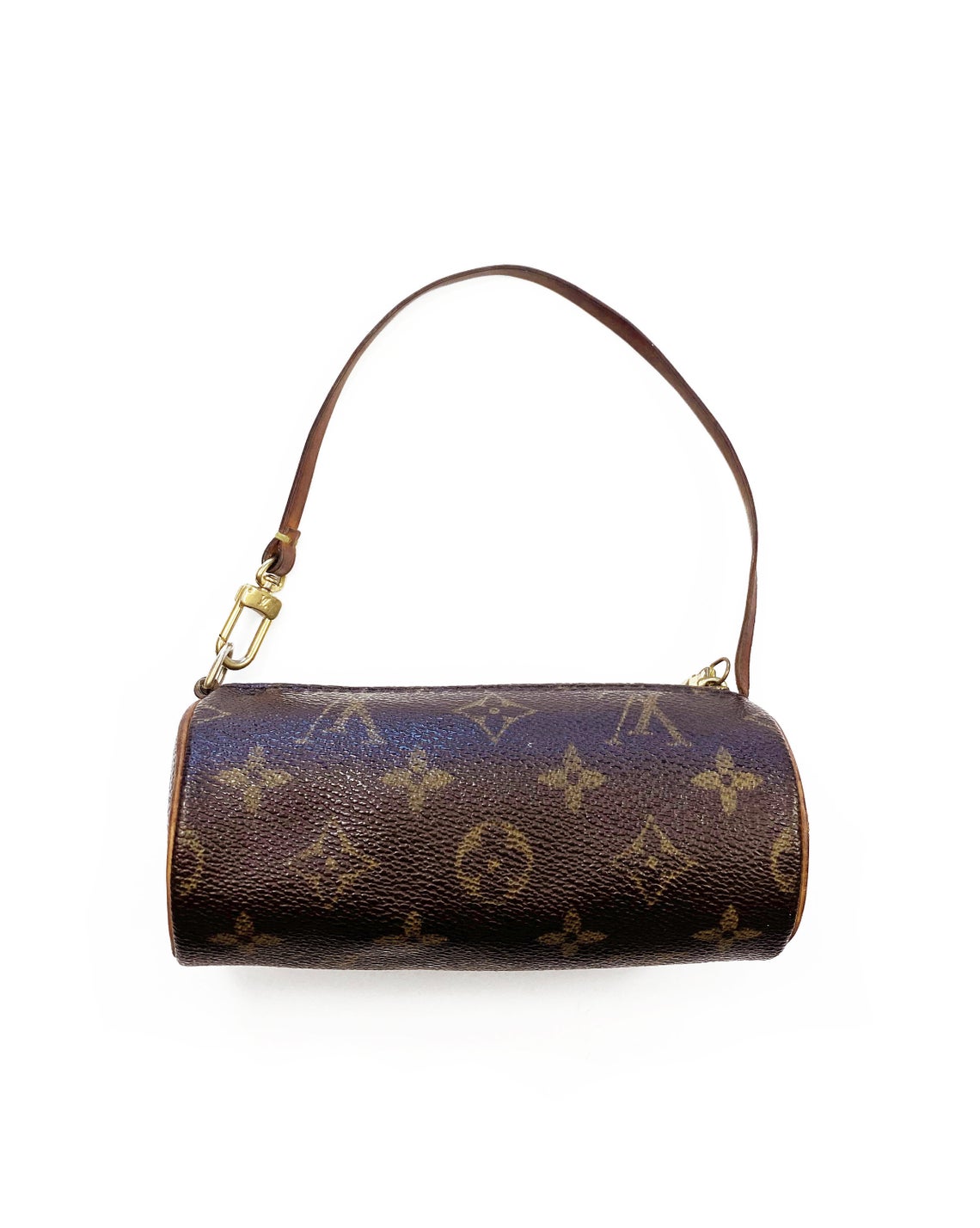 Fruit Vintage Louis Vuitton monogram mini Papillion Handbag. This incredible little gem dates to the 1990s and came as a mini bag/purse attachment inside the 90s large Papillion handbags.