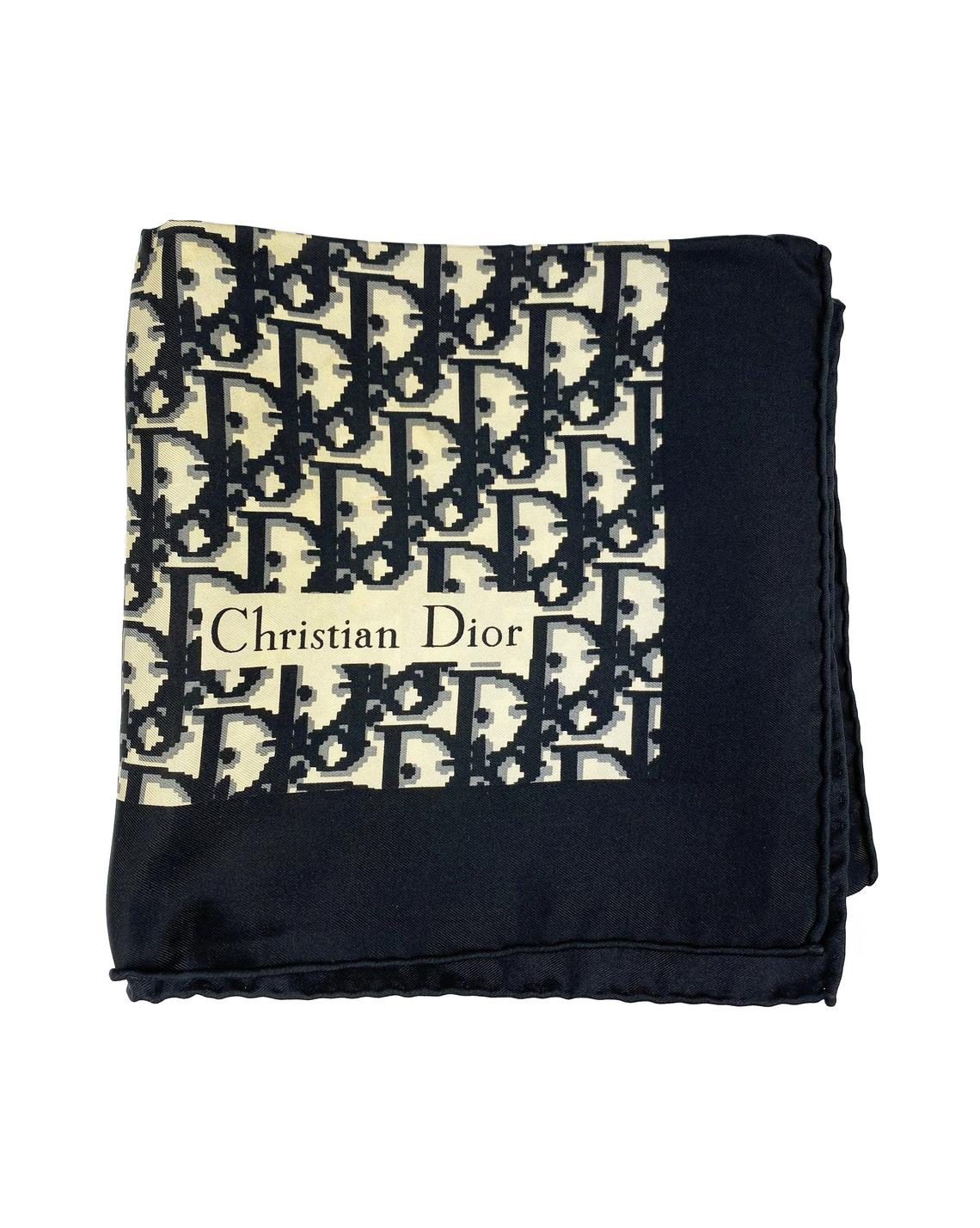 Christian Dior Trotter Logo Scarf