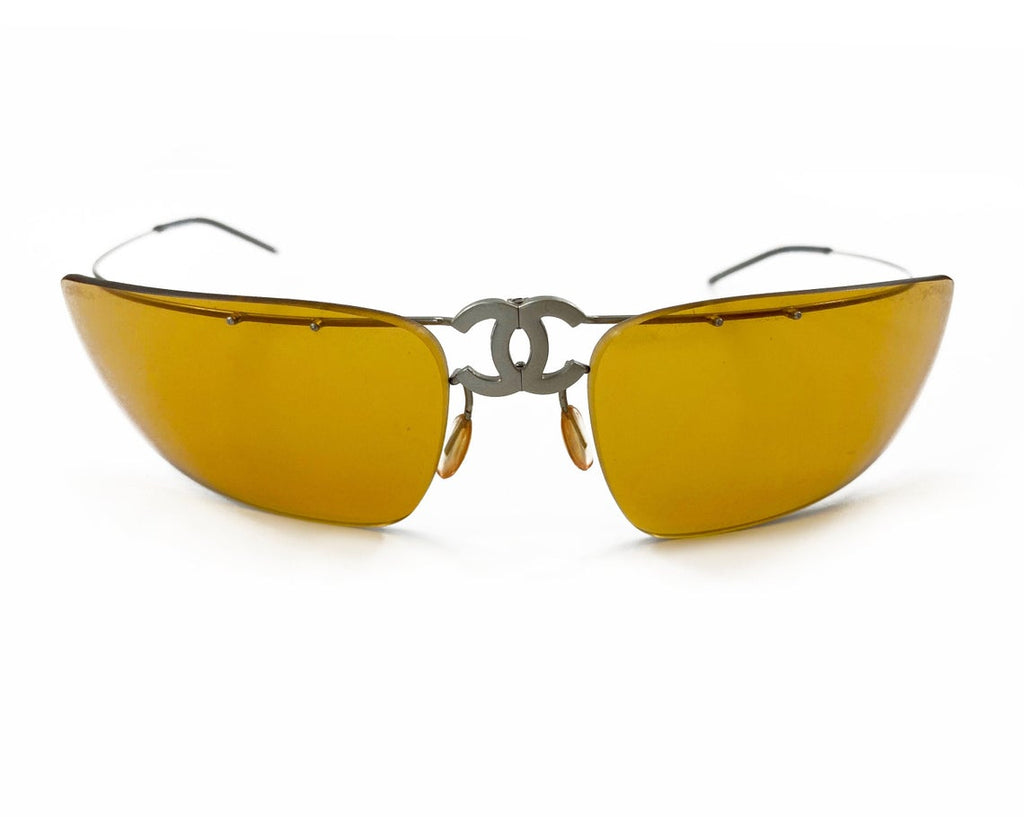 Chanel Logo Folding Sunglasses