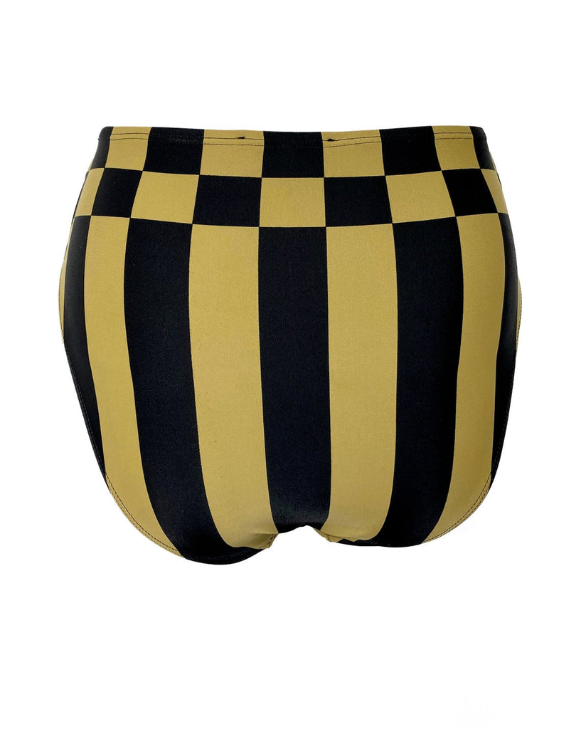 FRUIT Vintage original Fendi Zucca print bikini. This set is a collectors dream and featured in the 1990s Fendi Swimwear campaign. It has a sports style bra top/crop with the iconic Fendi logo monogram and Fendi checkerboard print design and checker board print high waist cut bottoms.