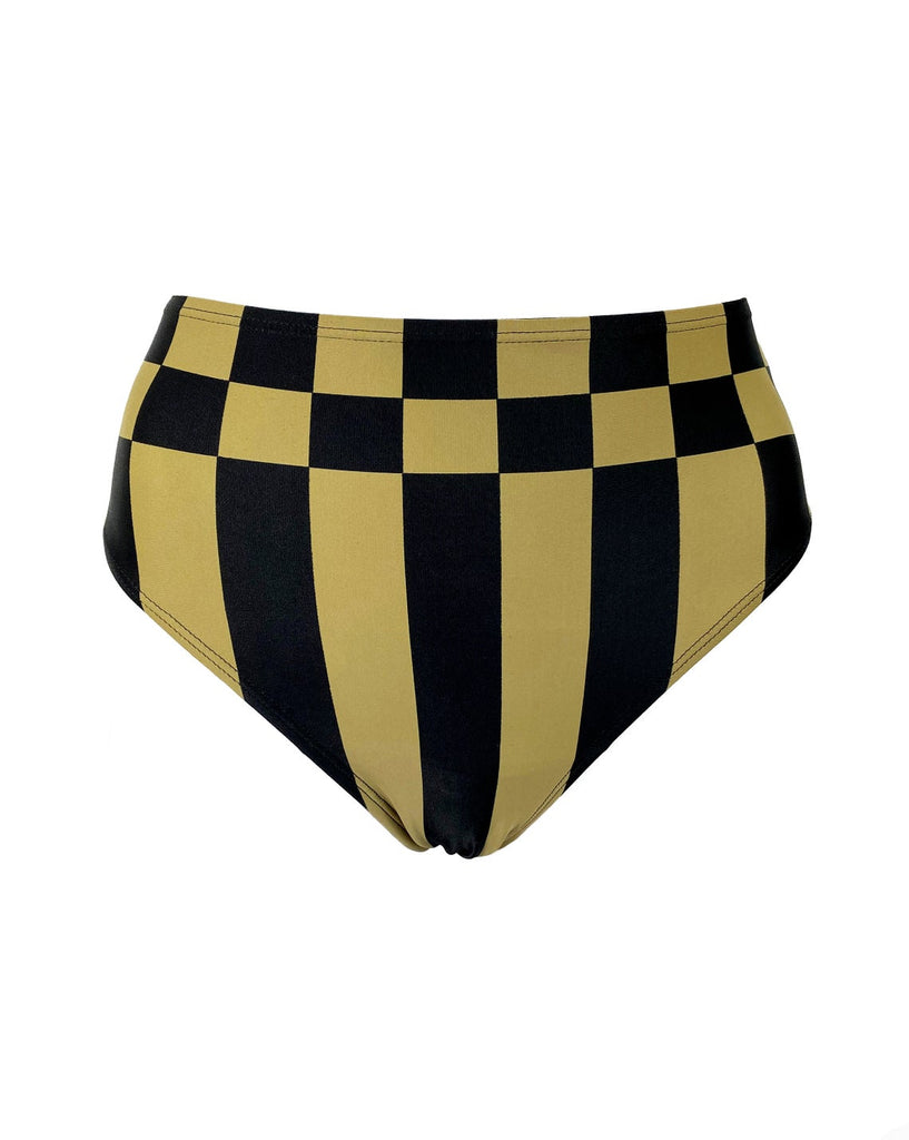 FRUIT Vintage original Fendi Zucca print bikini. This set is a collectors dream and featured in the 1990s Fendi Swimwear campaign. It has a sports style bra top/crop with the iconic Fendi logo monogram and Fendi checkerboard print design and checker board print high waist cut bottoms.