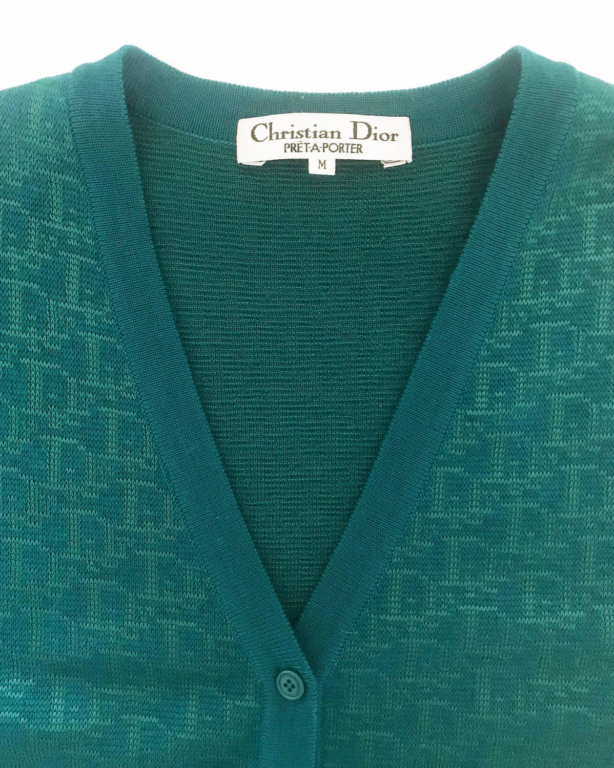 Christian Dior Logo Knit Cardigan