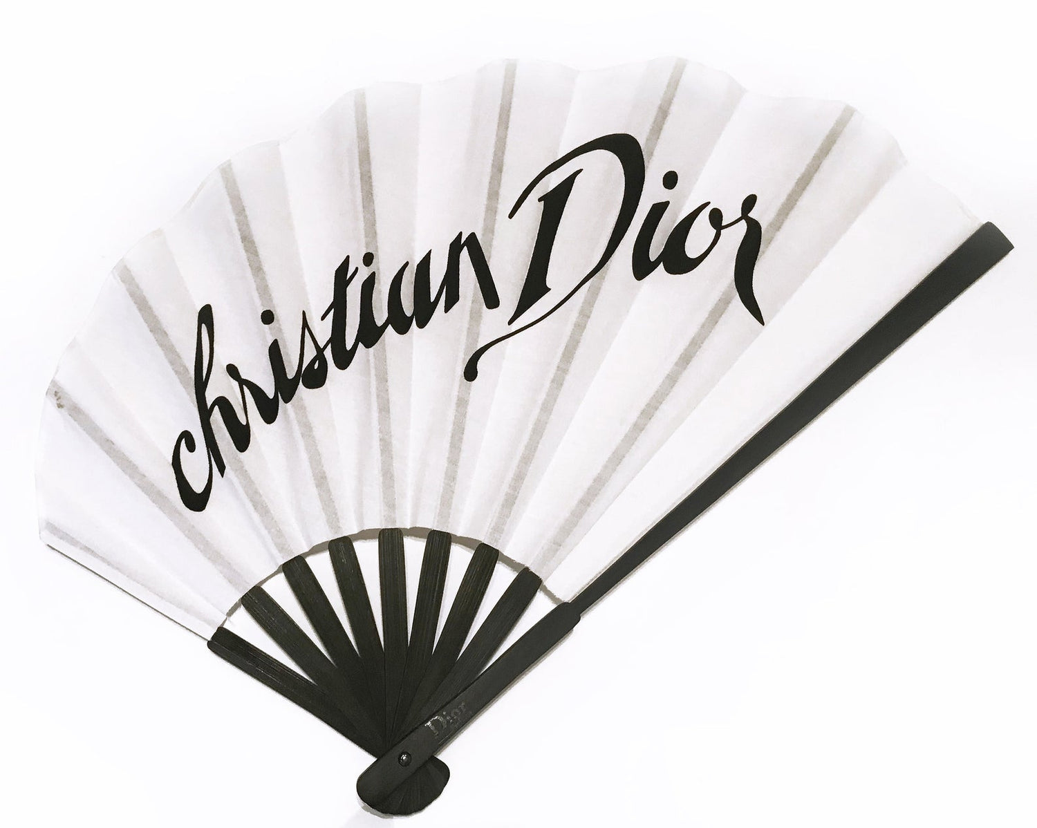 FRUIT vintage Christian Dior rare logo printed hand fan VIP gift. Perfect for use as a home decor piece or to use at a special event. As seen on Lil Kim!