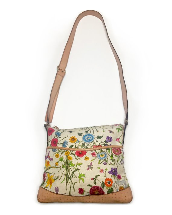 Fruit Vintage Gucci Flora print Cross body handbag purse