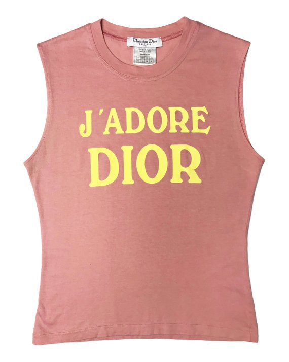 Fruit Vintage Christian Dior J'adore Dior tank by John Galliano, this classic tank is one of those iconic pieces that simply never dates (and looks incredible when styled with high waisted jeans).